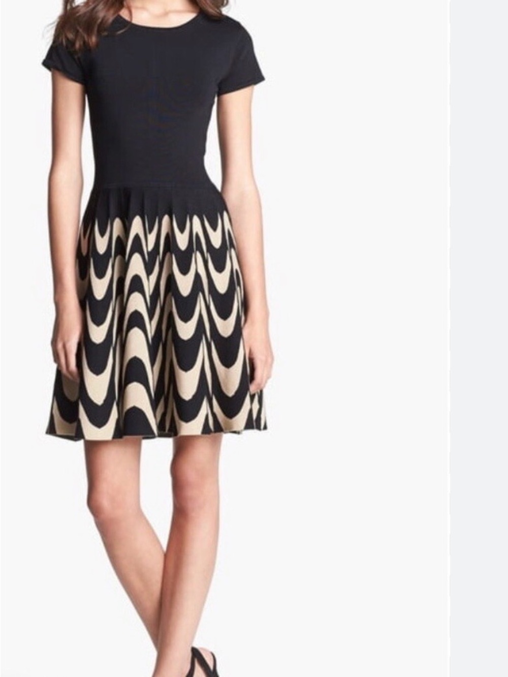 Parker Delaney Fit and Flare Knit Dress